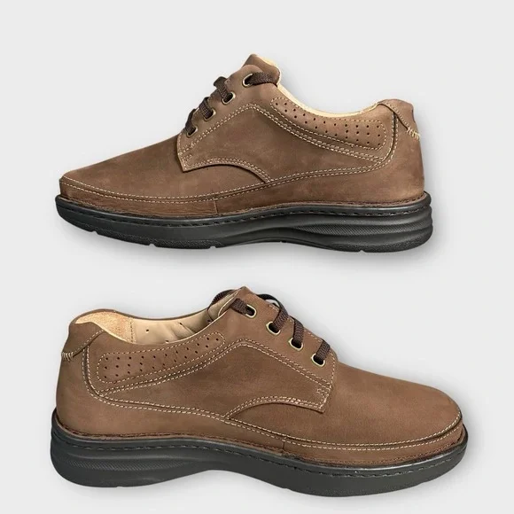 Drew Toledo Shoes 40895-65 Mens 9 4W Wide Brown Leather Dri-Lex Lace Up Casual - Picture 2 of 11